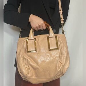 Chloe Ethel leather 2 way handbag with crossbody strap